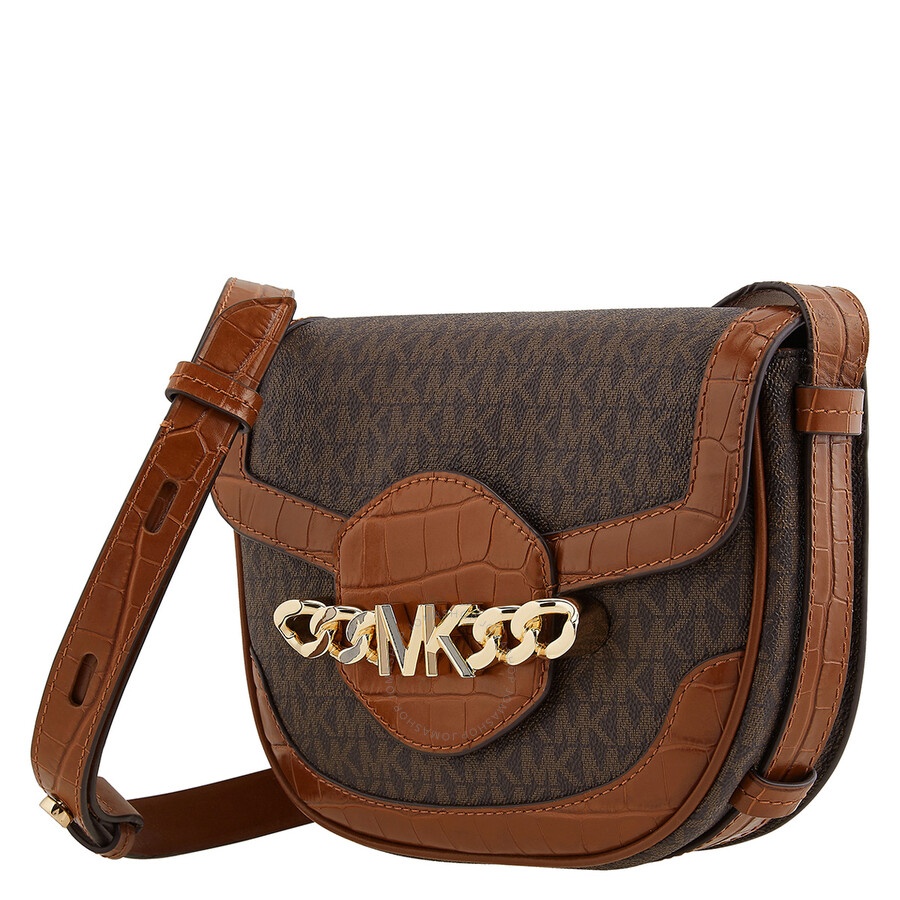 Michael Kors - Michael Kors Ladies Hally Medium Presbyopia Envelope Bag - Chestnut - 3