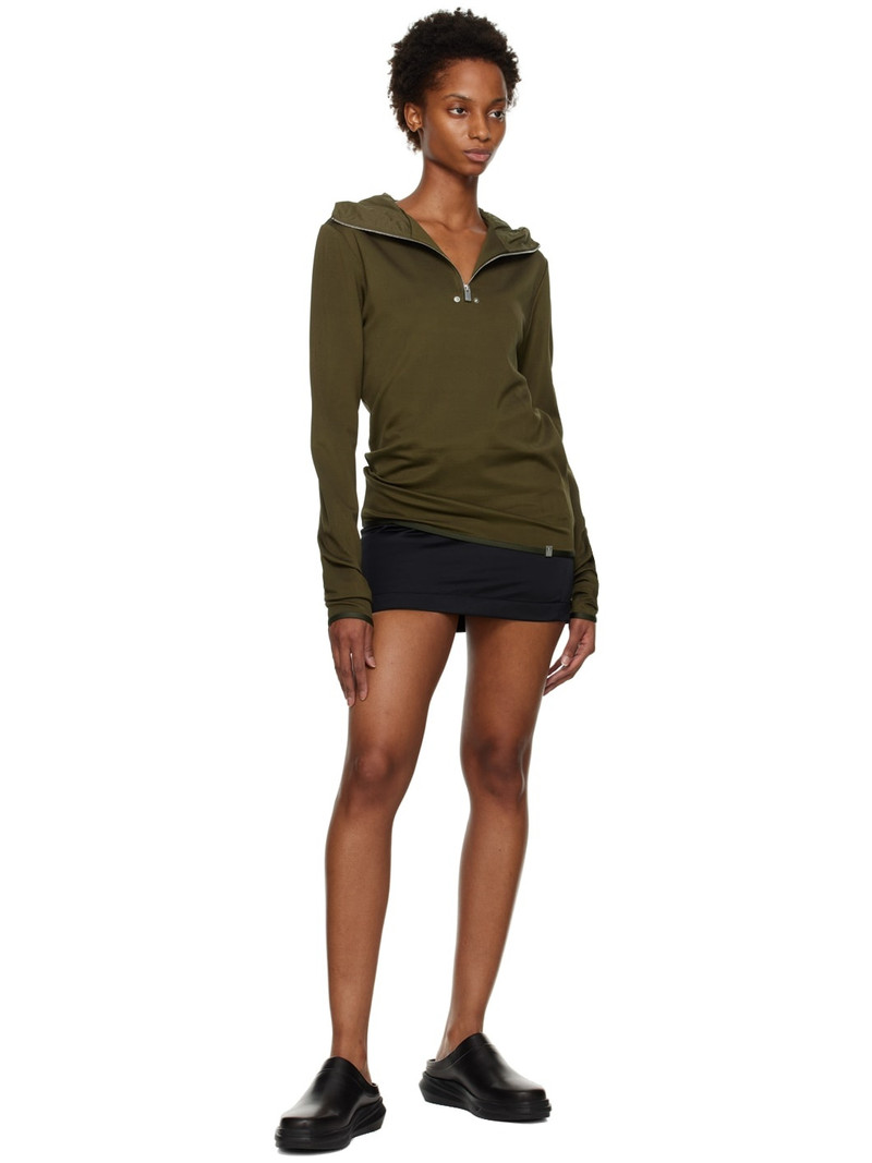 1017 ALYX 9SM Khaki Half-Zip Hoodie outlook