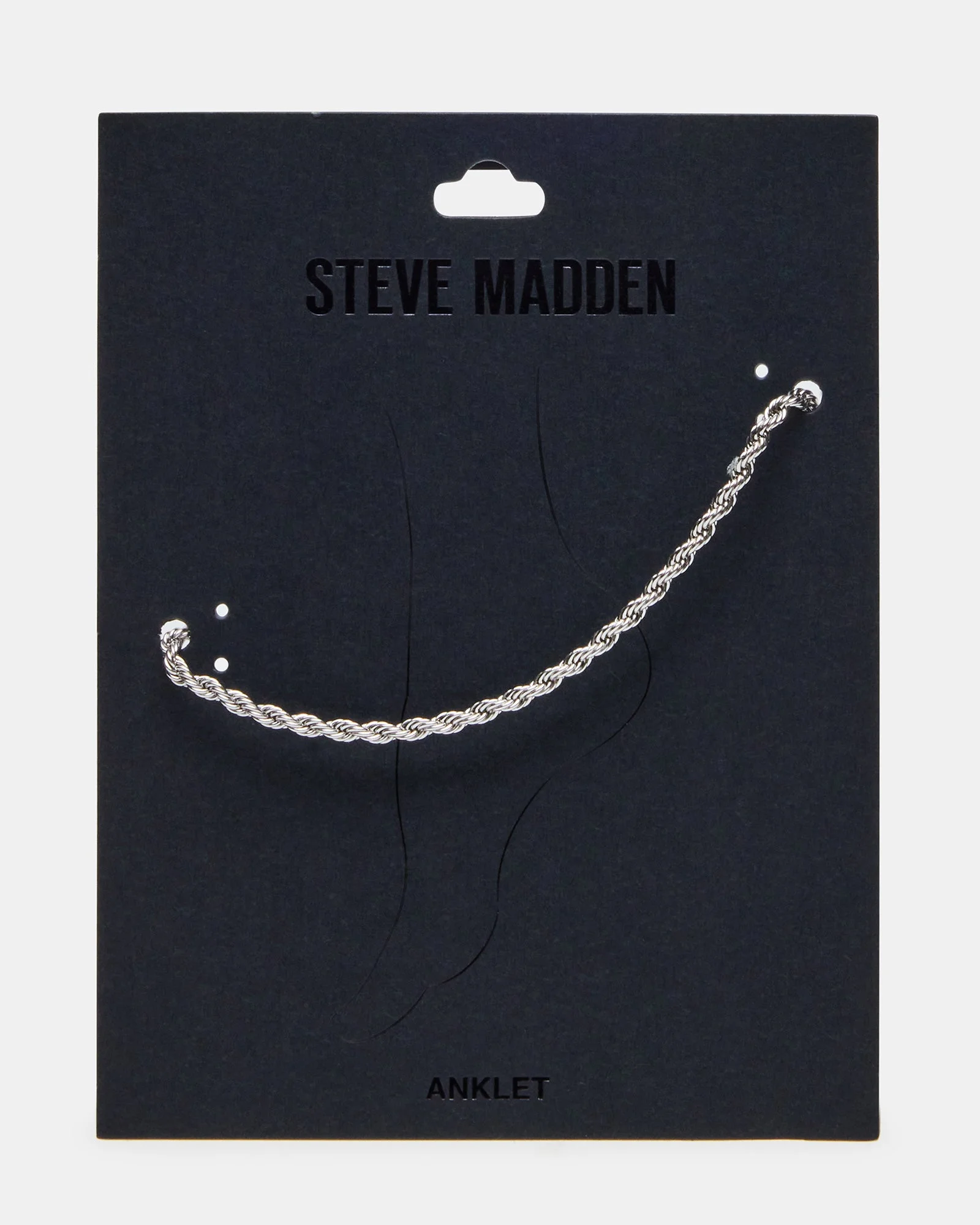 ROPE CHAIN ANKLET SILVER - 1