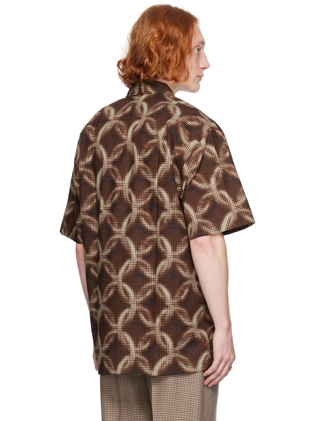 Brown Graphic Shirt - 3