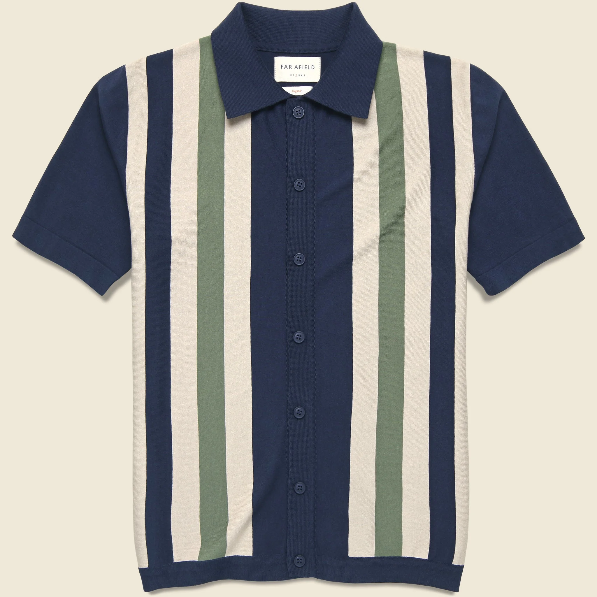 Velzy Cardigan - Navy/Green - 1