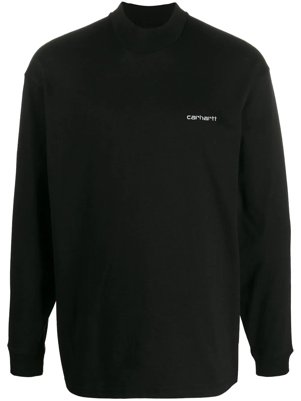 logo embroidered crew neck sweatshirt - 1