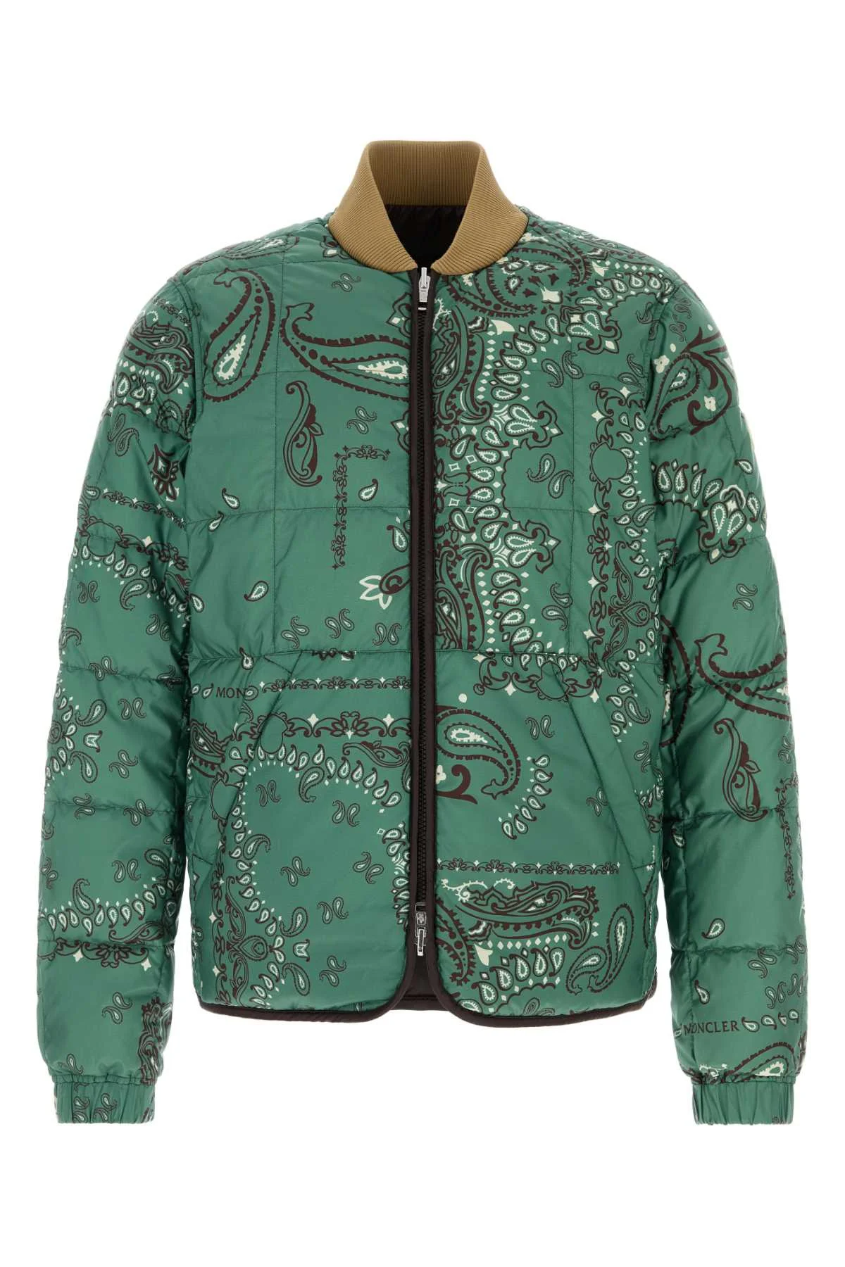 Moncler Men Printed Polyester Reversible Chalvron Down Jacket - 1
