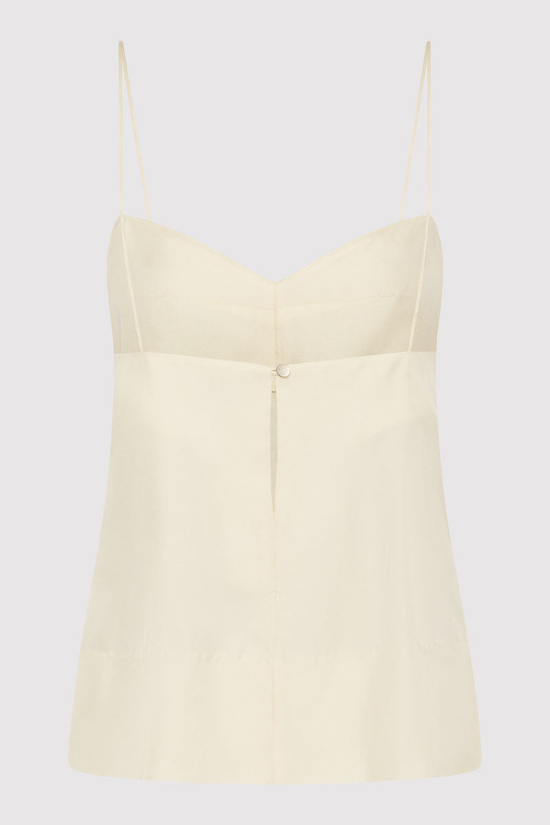 Silk Twill Cami - Milk - 7