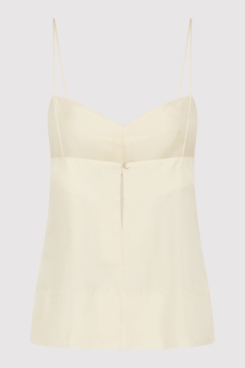 ST. AGNI Silk Twill Cami - Milk outlook