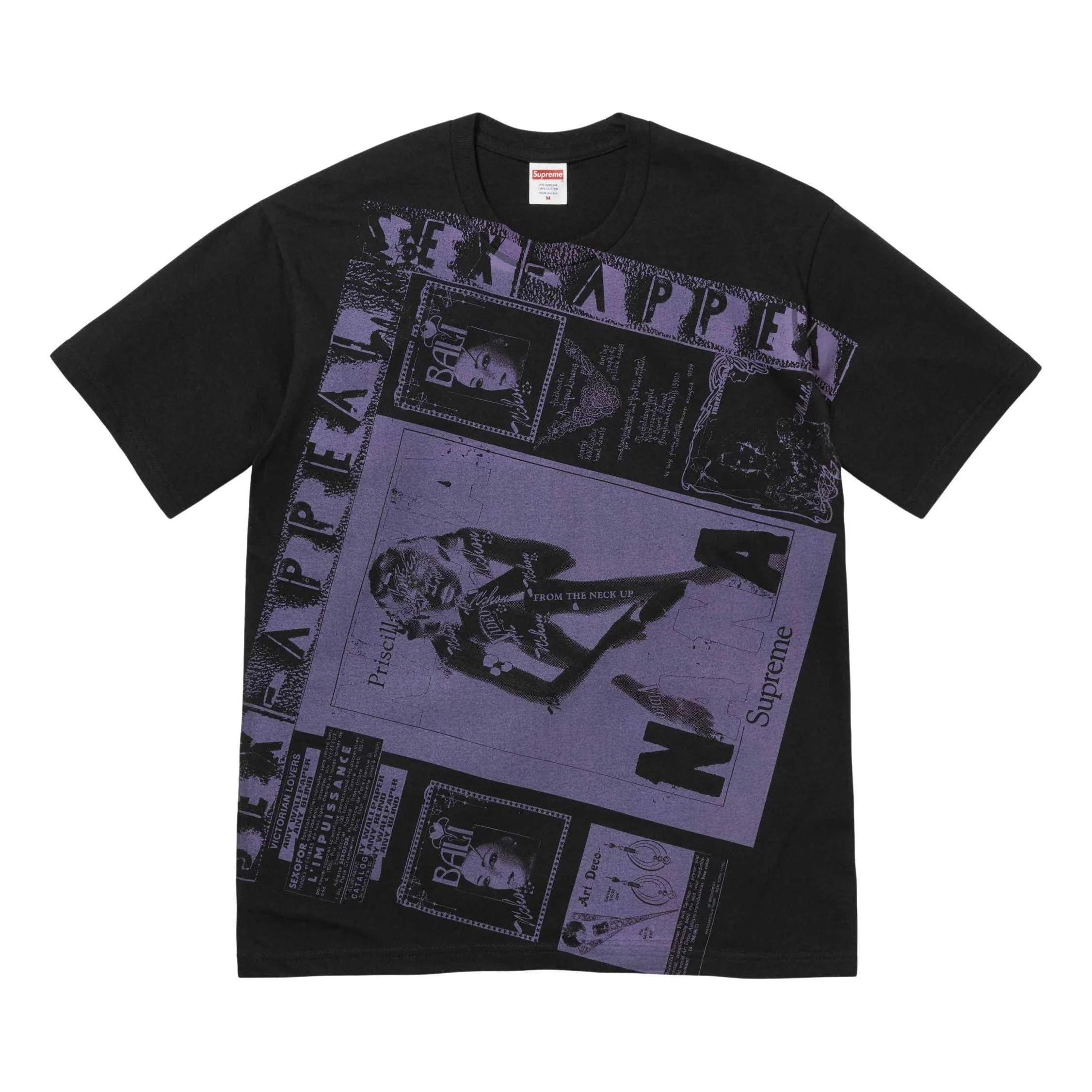 Supreme Collage T-Shirt 'Black Purple' SUP-SS24-156 - 1