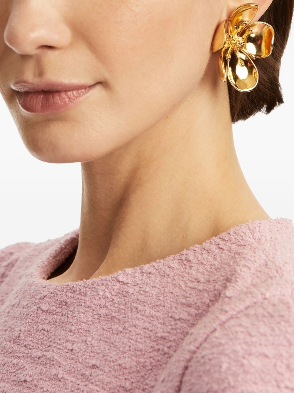 flower-detailing earrings - 2
