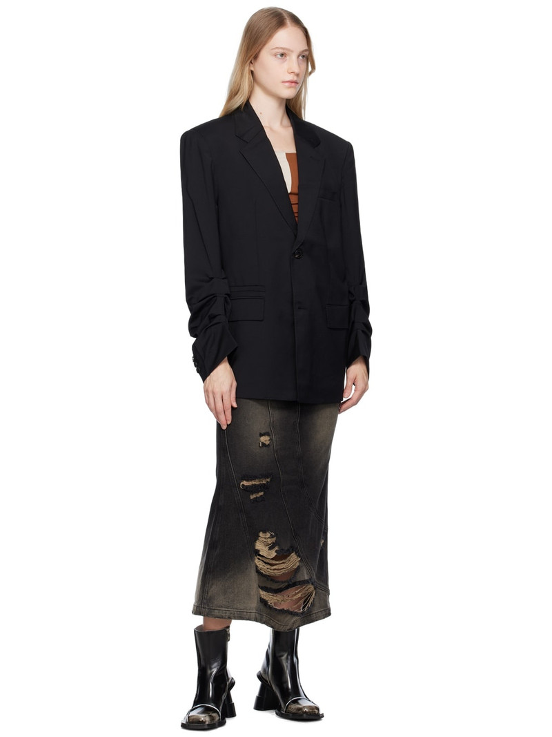 lesugiatelier Black Two-Button Blazer outlook