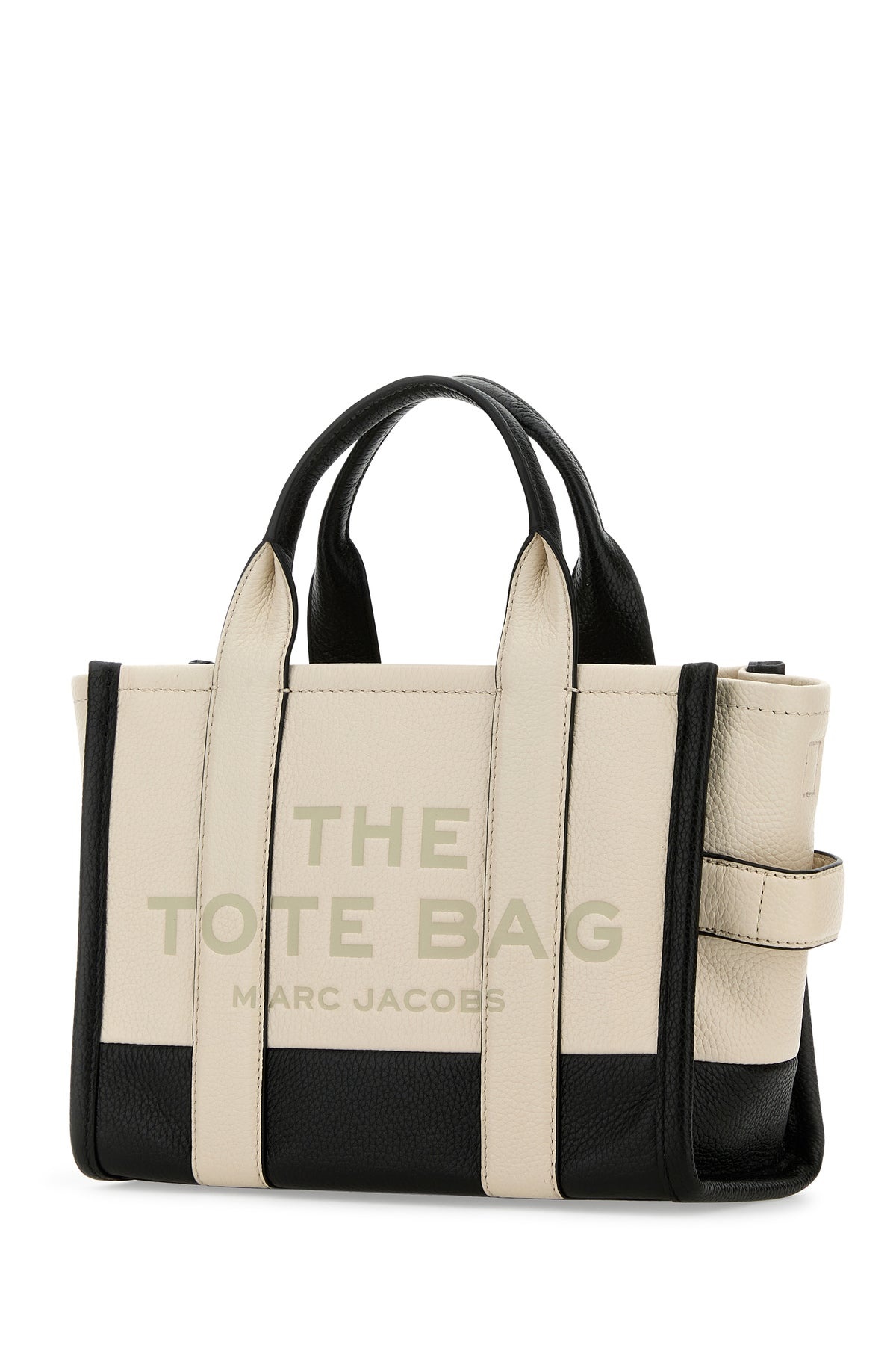 Two-tone leather small The Tote Bag handbag - 2