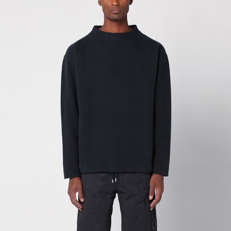 Black cotton sweater - 1