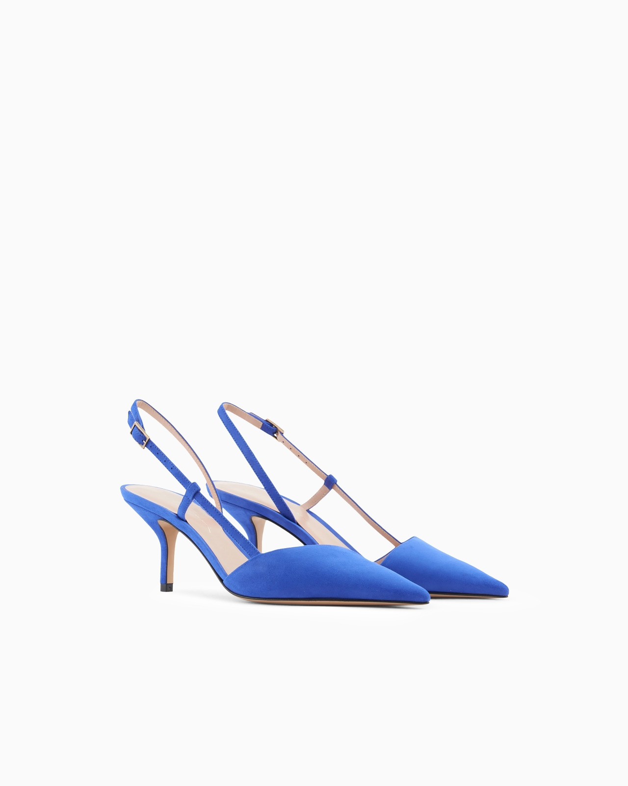 Laminated suede slingbacks - 2