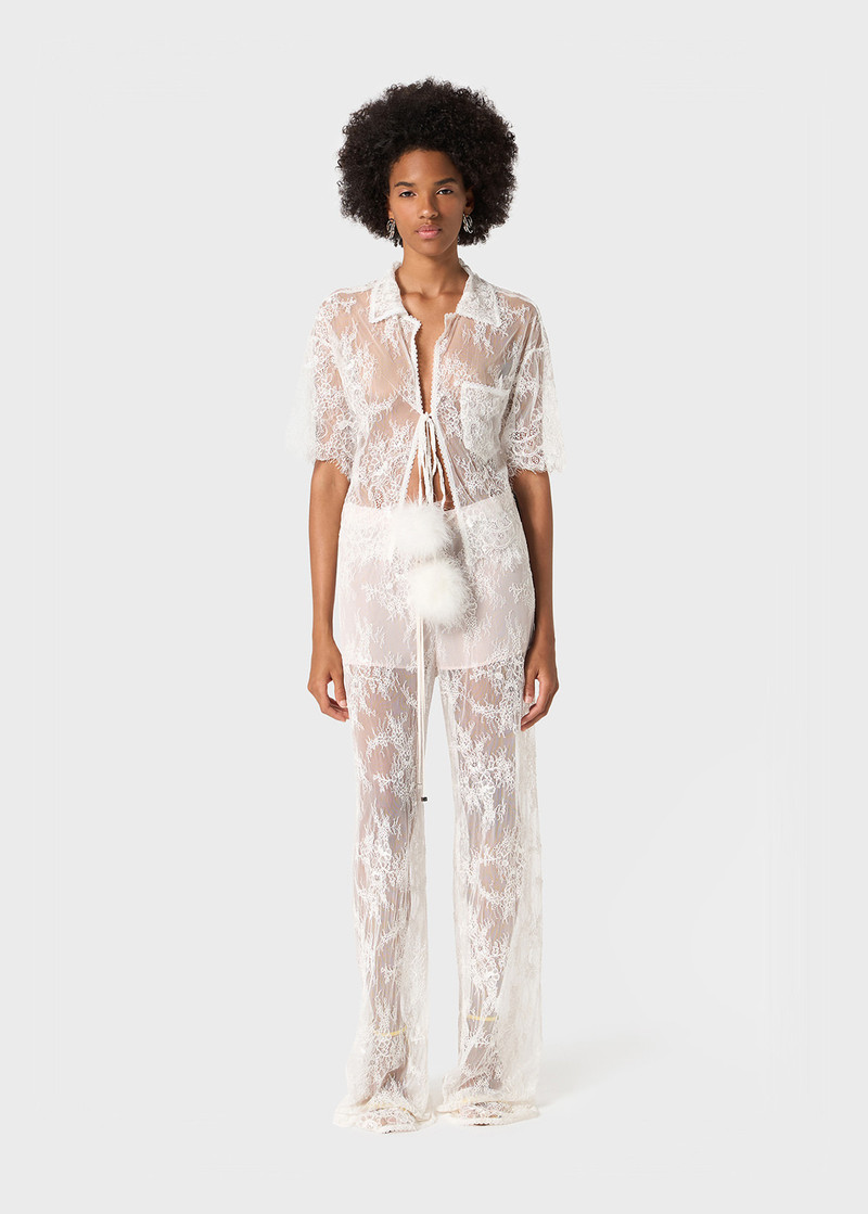 Blumarine RÉBRODÉ LACE PANTS outlook