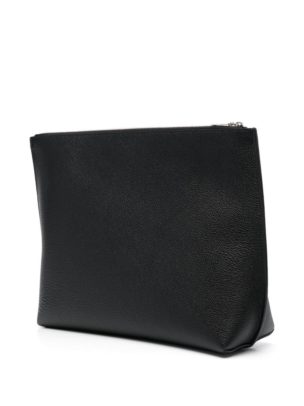 pebbled leather clutch bag - 4