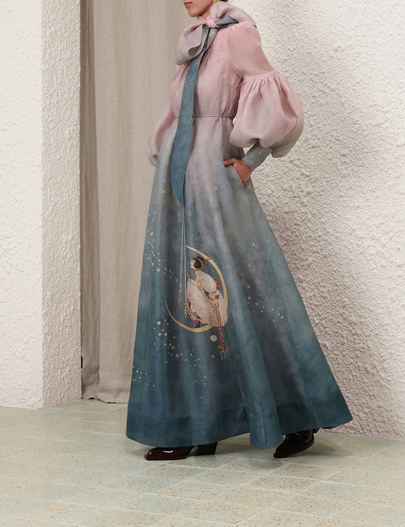 EDEN TIE NECK GOWN 8