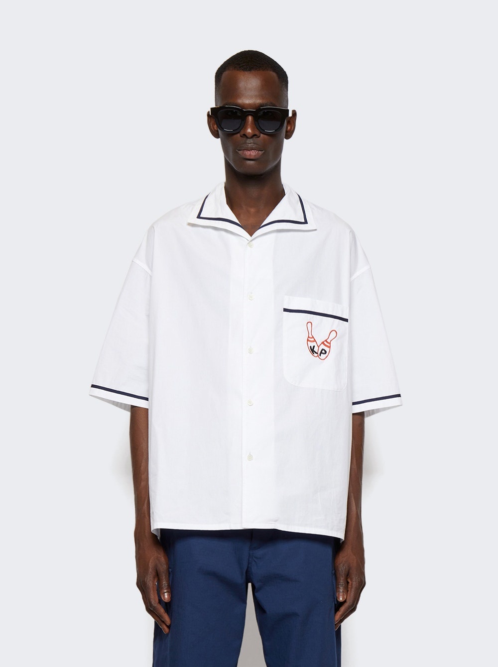 KENZO Elephant Hawaiian Bowling Shirt Off White | thewebster