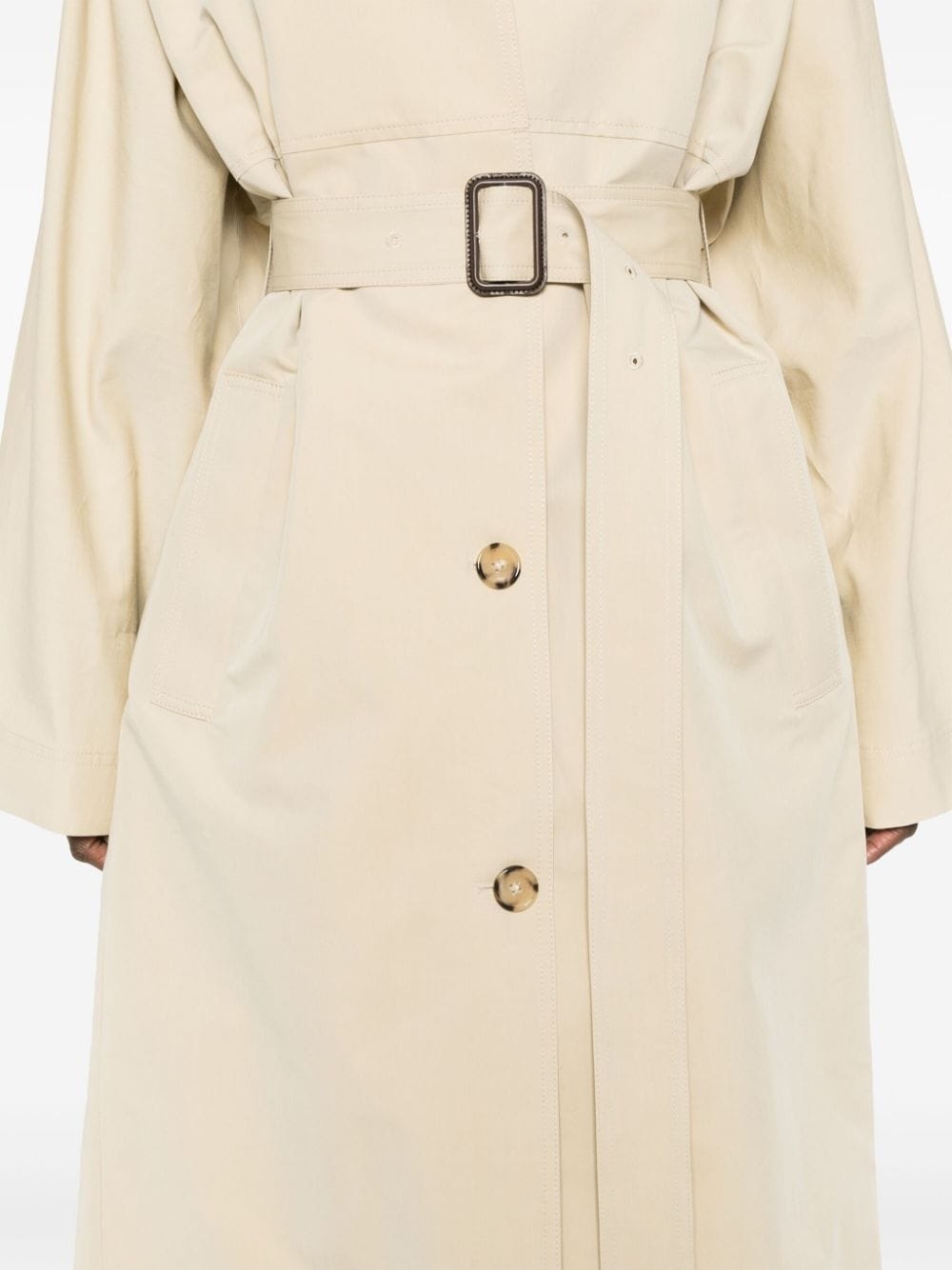 Tumbled belted trench coat - 5