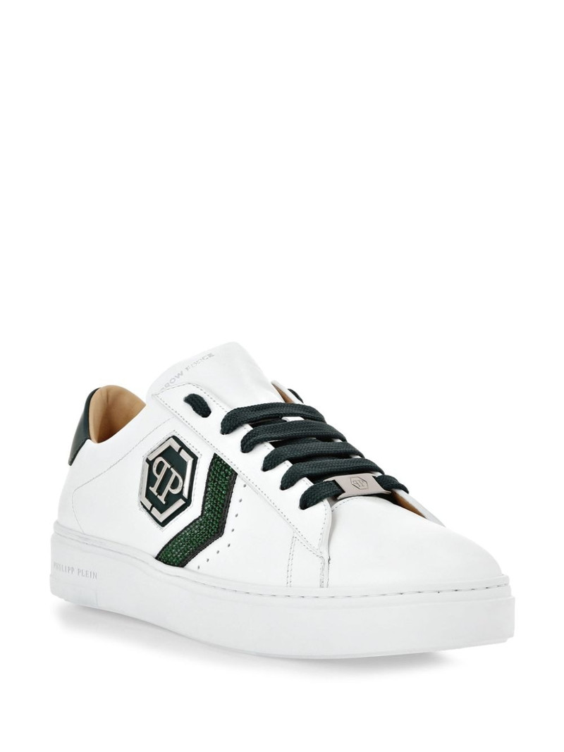 PHILIPP PLEIN crystal-embellished sneakers outlook