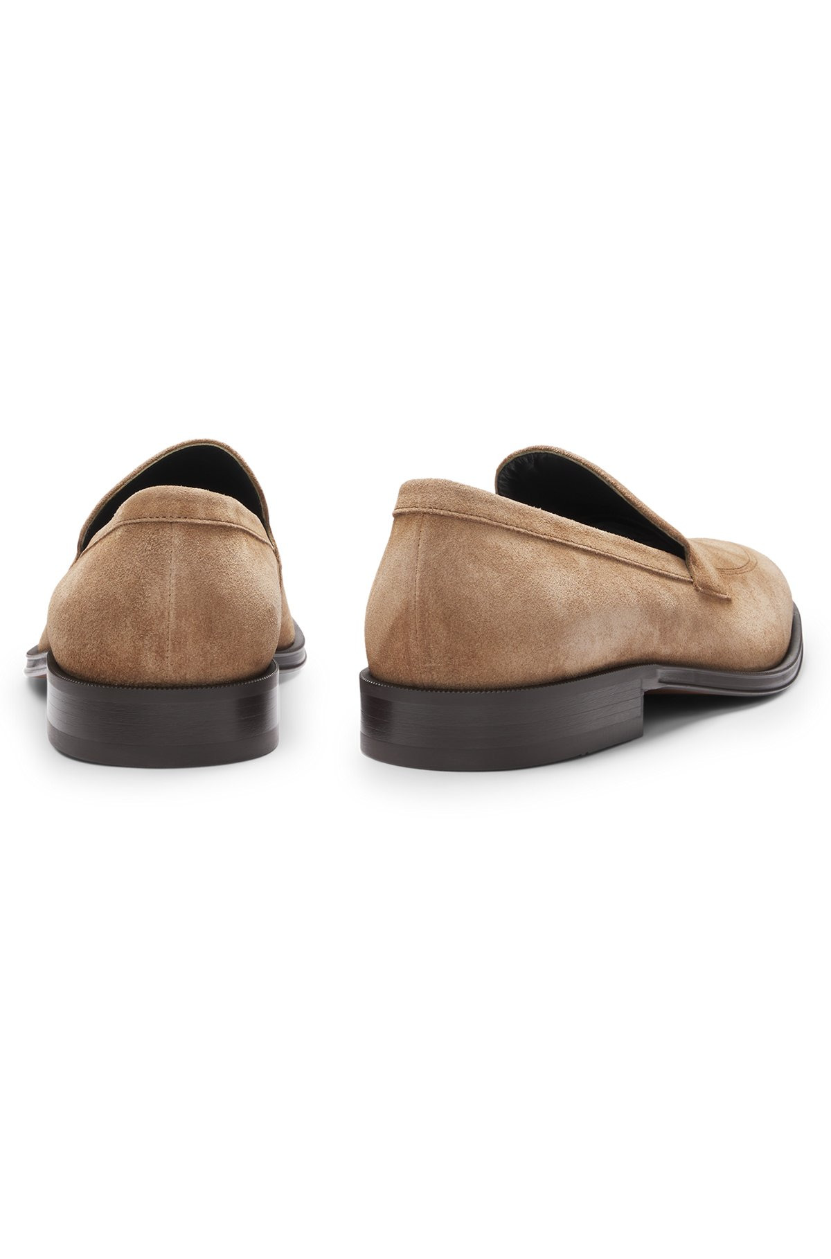 ITALIAN-MADE SUEDE LOAFERS WITH PENNY TRIM - 5