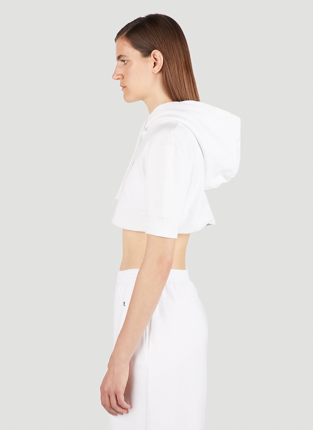 Cropped Hooded Sweatshirt - 3