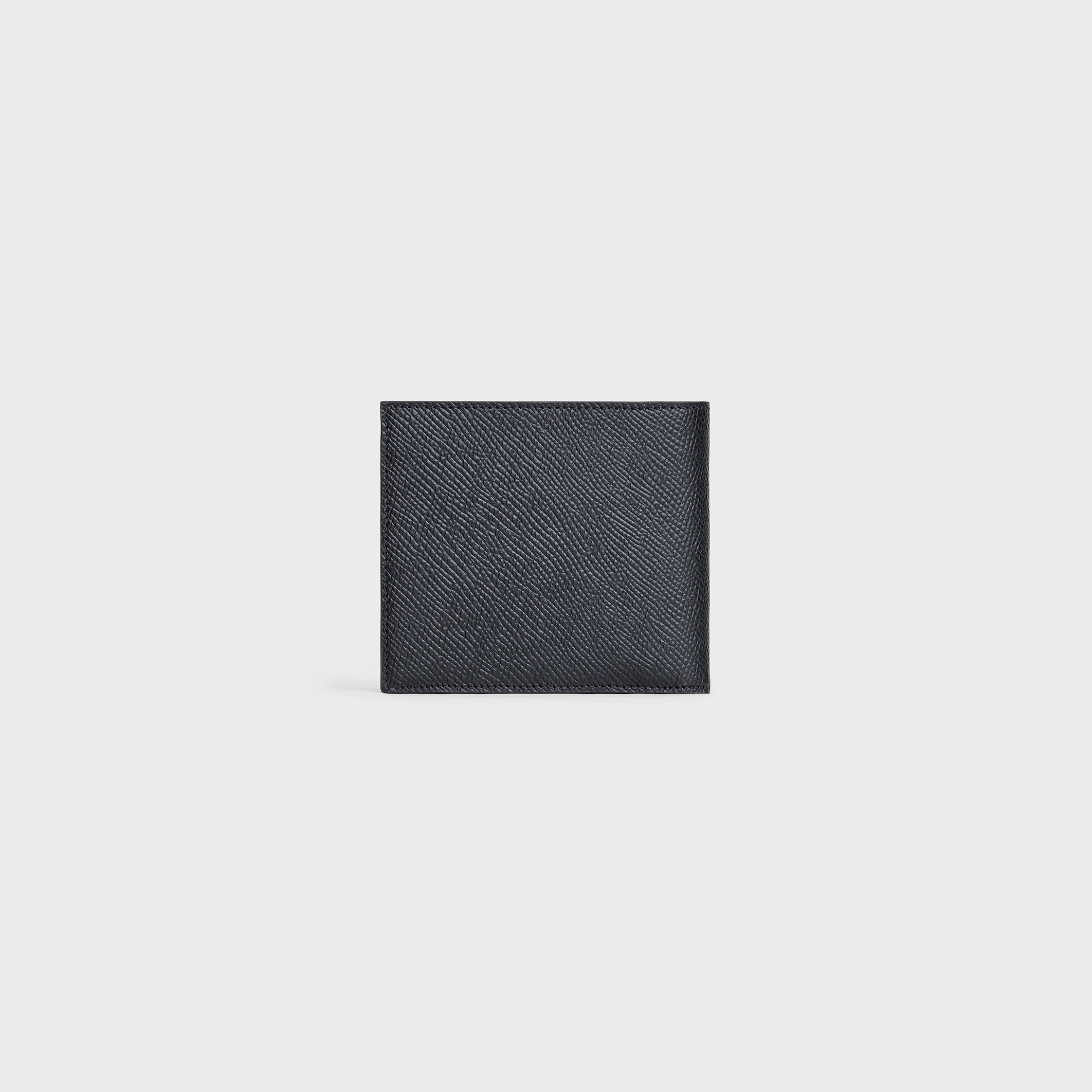 Bi-fold Wallet with Coin Compartment in grained calfskin - 3