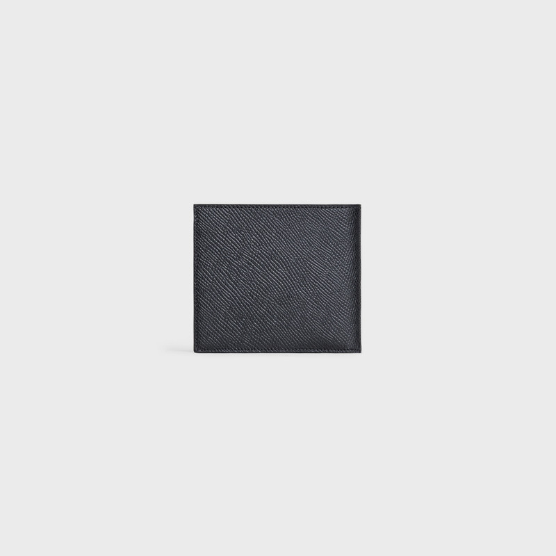 Bi-fold Wallet with Coin Compartment in grained calfskin 3