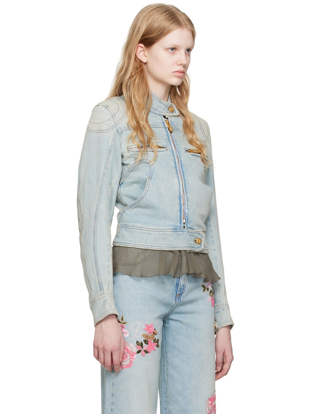 Blue Faded Denim Jacket - 2