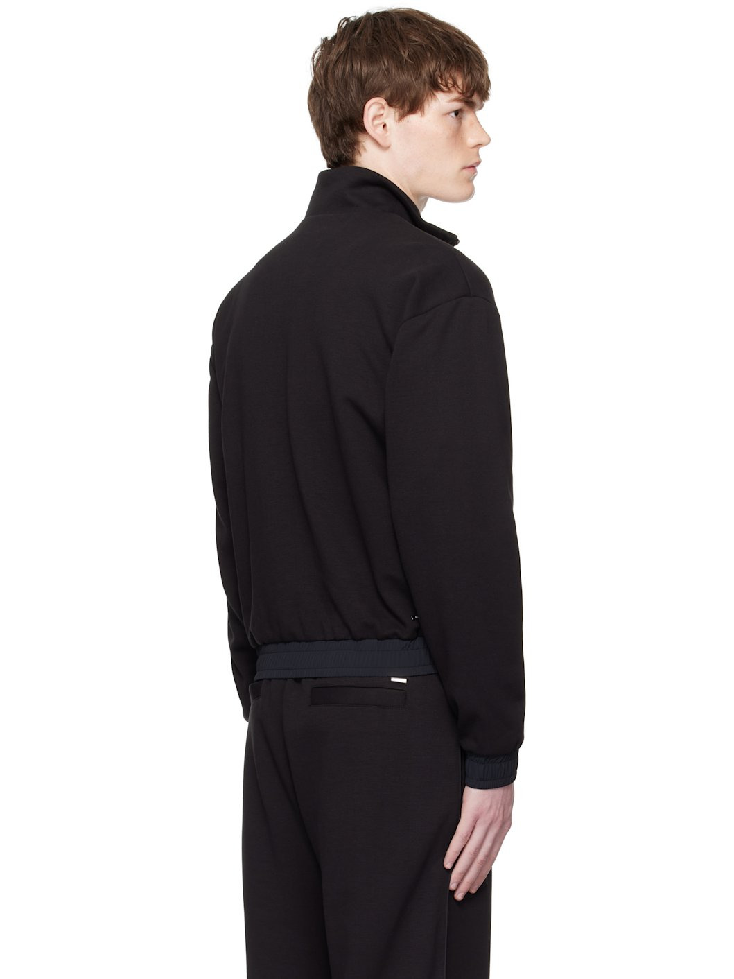 Black Lounge Track Jacket - 3