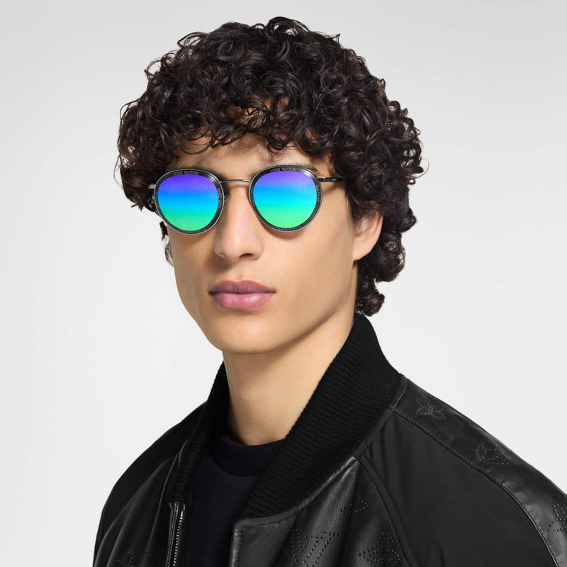 LV Super Vision Metal Round Sunglasses 4