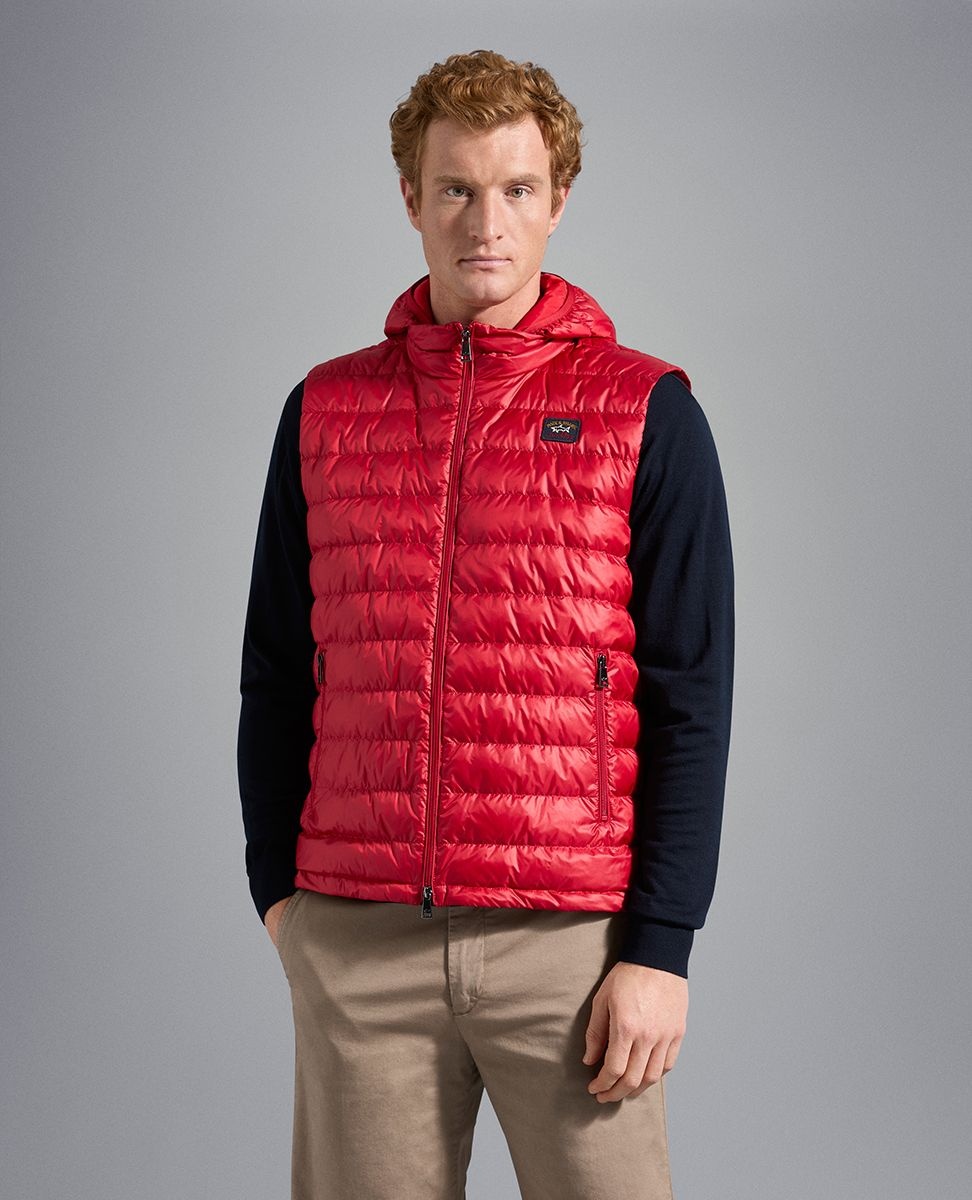 Ultralight down vest with detachable hood - 2
