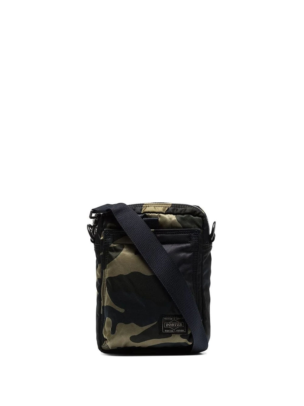 Vertical camouflage-print shoulder bag - 1