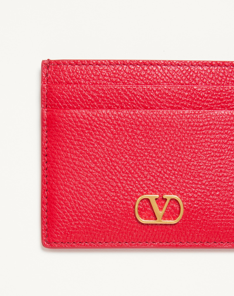 Valentino VLOGO SIGNATURE GRAINY CALFSKIN CARD HOLDER outlook