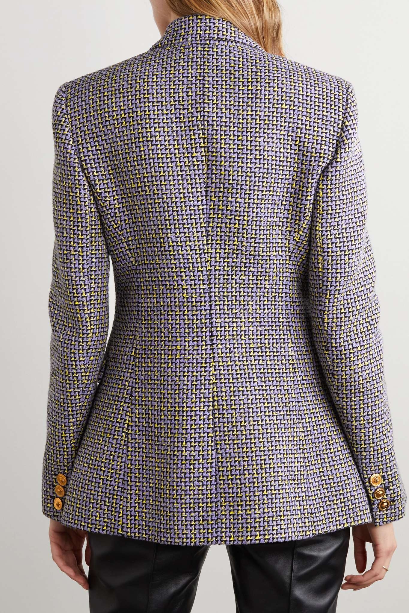 Cotton-blend tweed blazer - 4