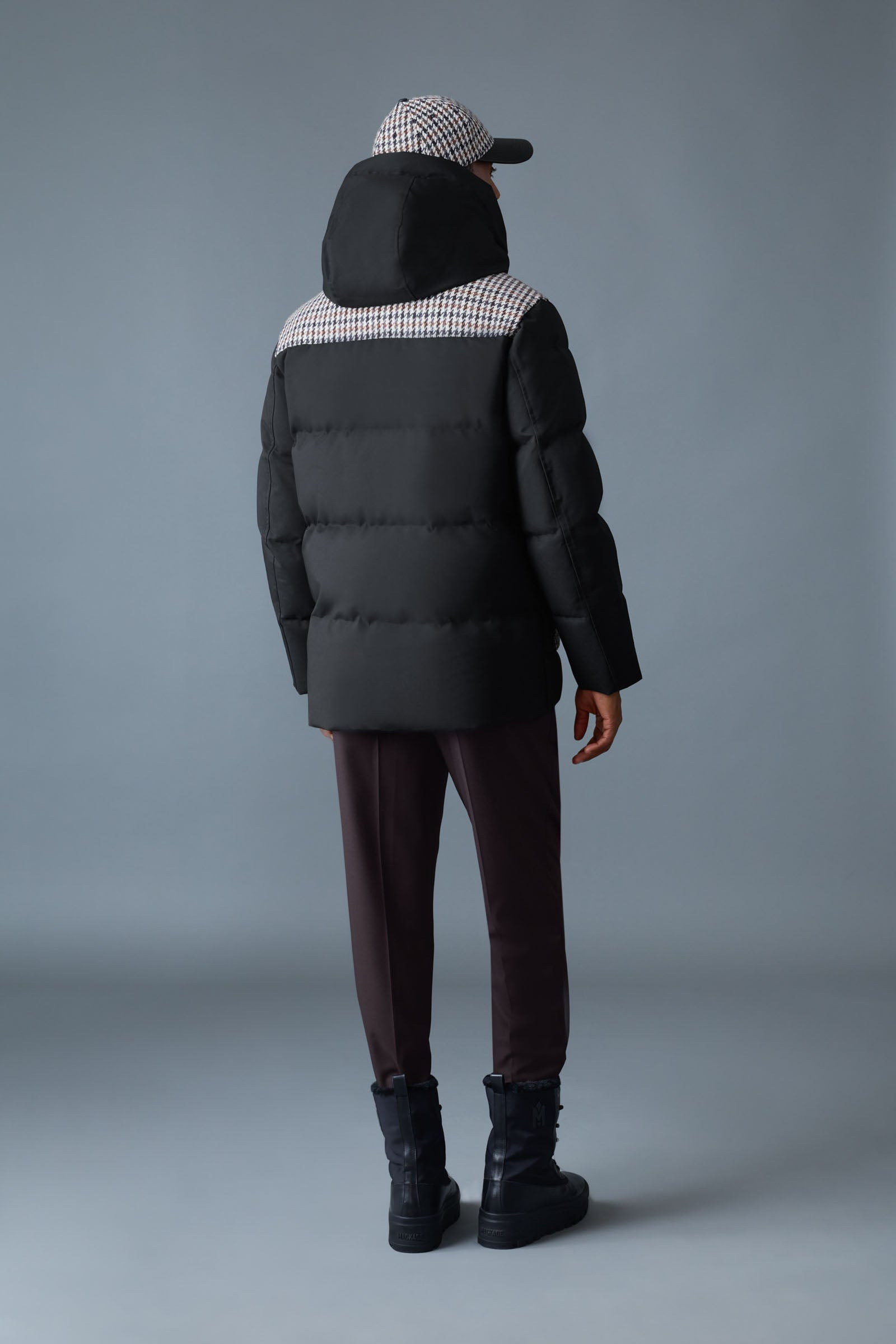 GRAYDON-MM 2-in-1 Wool Down Jacket With Shearling Bib - 4