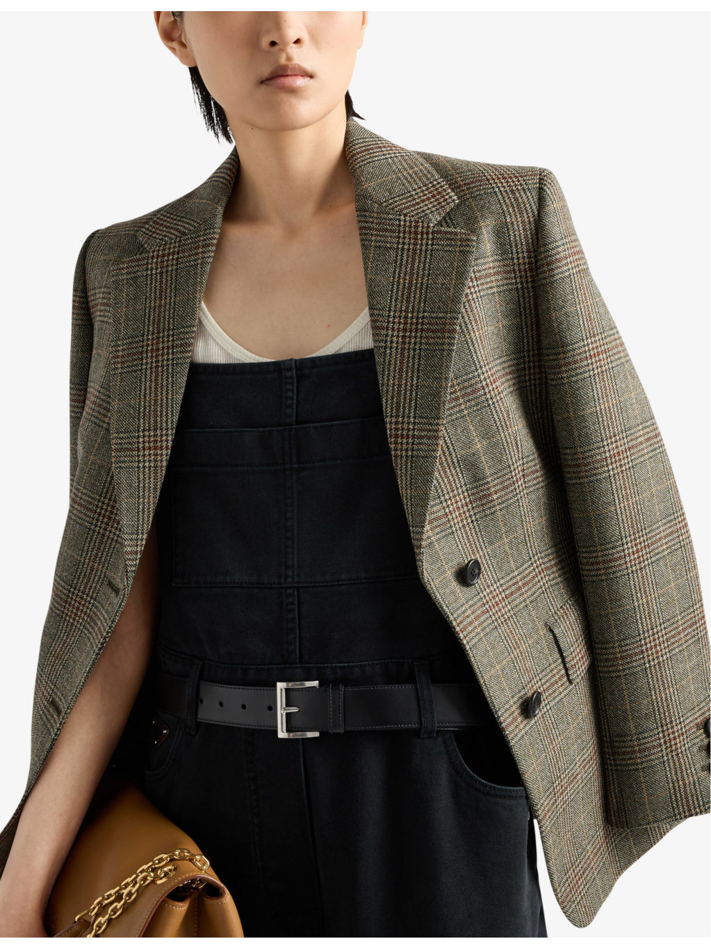 Faded-wash loose-fit denim dungarees - 4