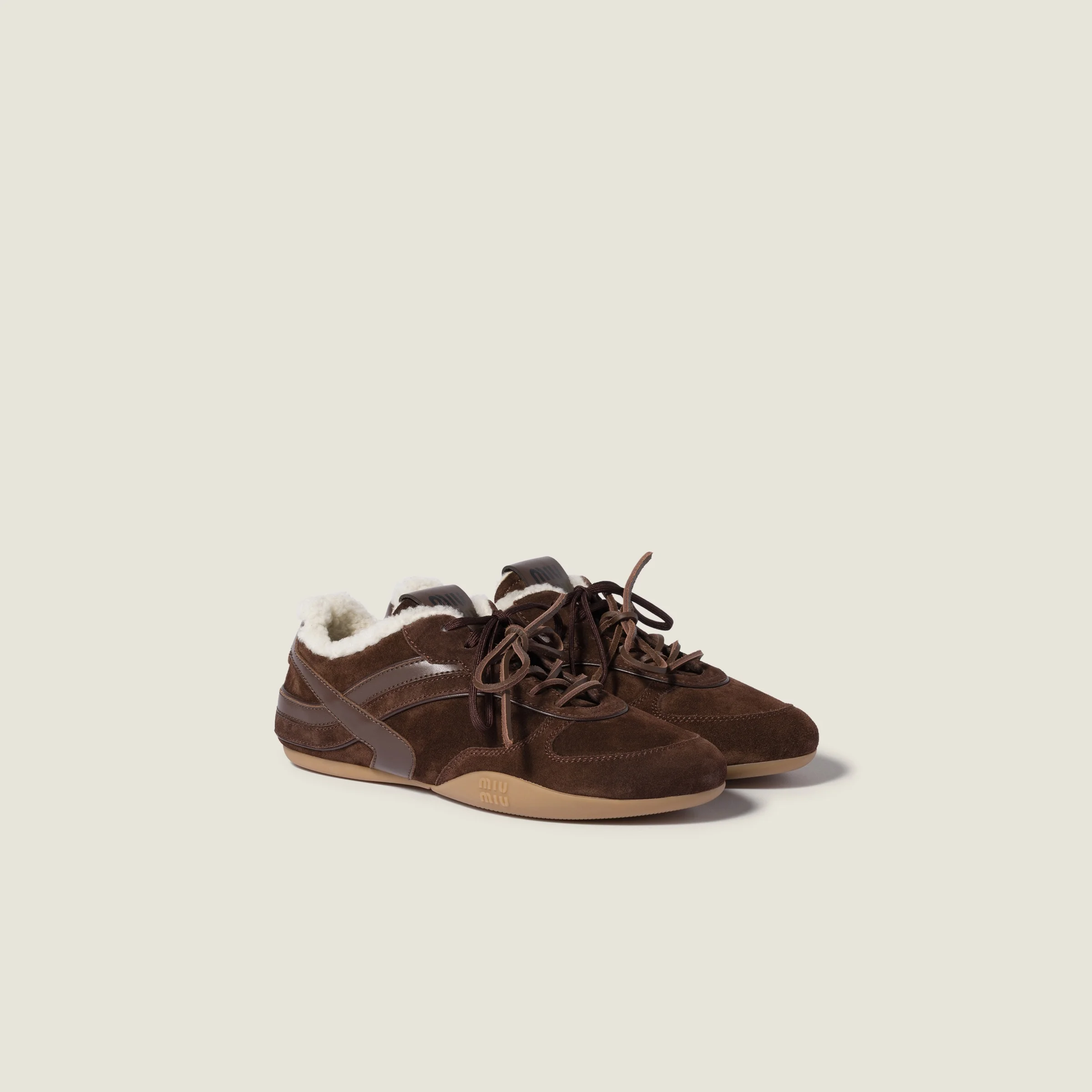 Gymnasium suede and shearling sneakers - 1