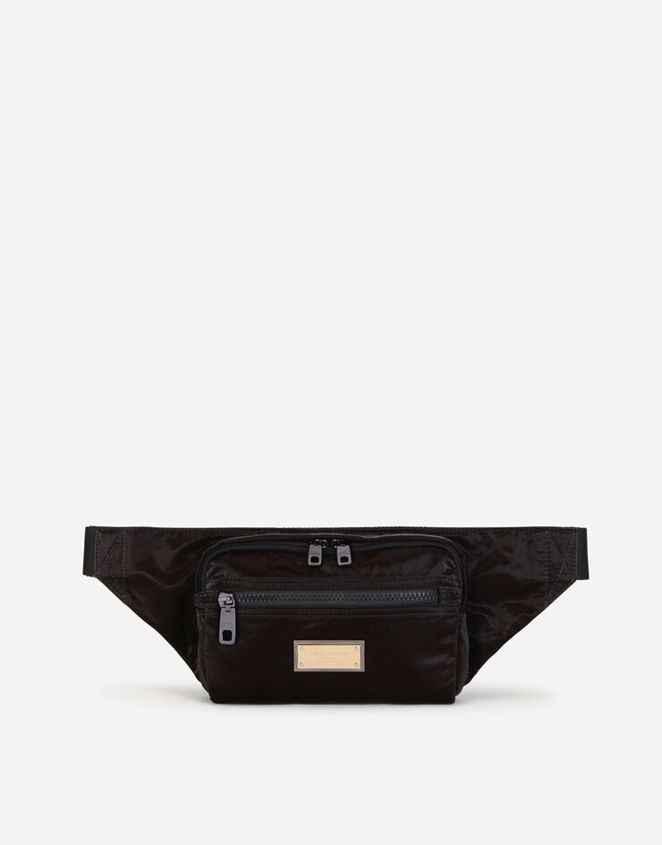 Nero Sicilia dna nylon belt bag with branded tag - 1