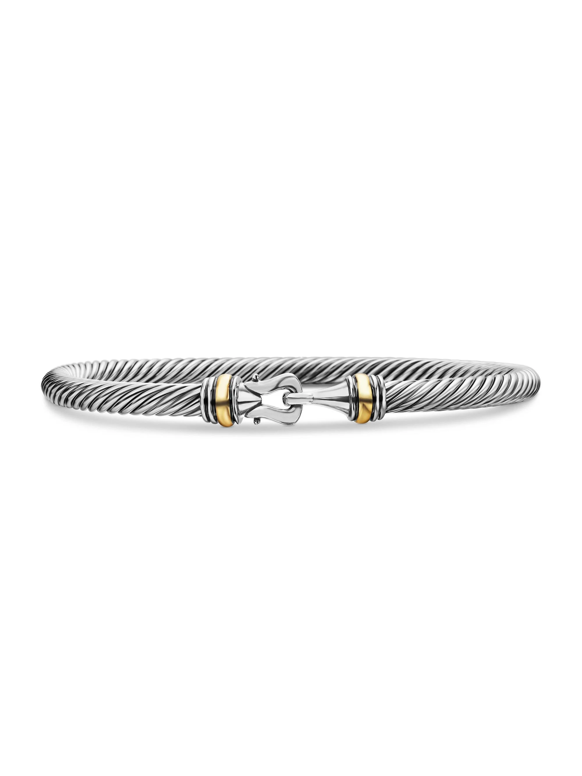 Women's Buckle Bracelet in Sterling Silver - Silver - 1
