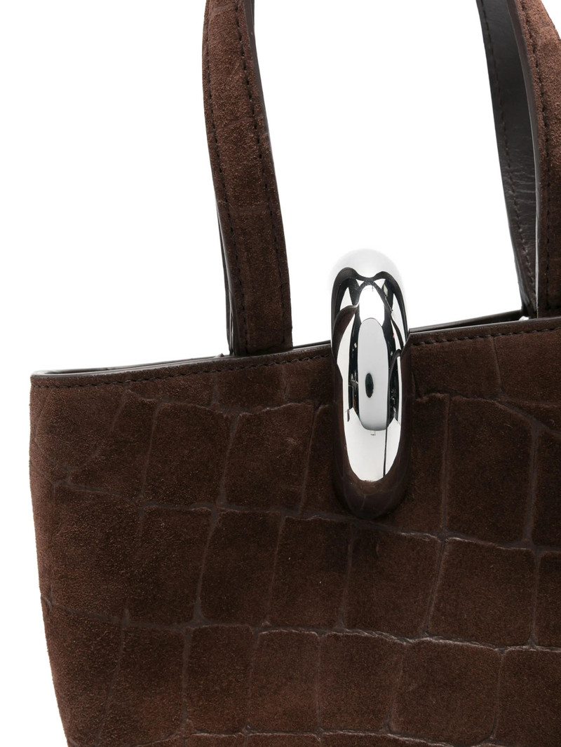 JACQUEMUS Jacquemus Crocodile-effect Ring-detail Tote Bag outlook