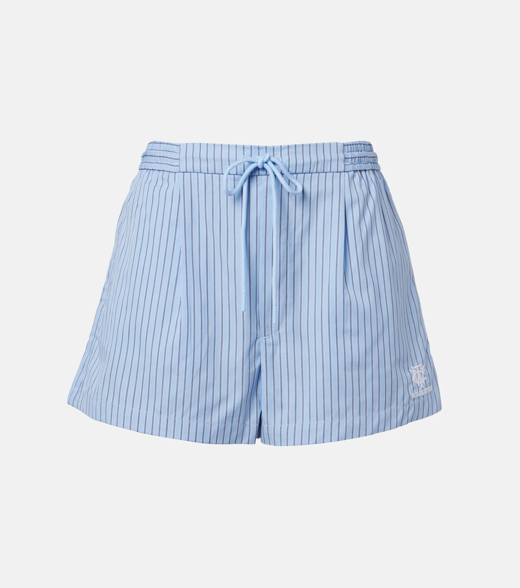 x Wimbledon striped cotton shorts - 1
