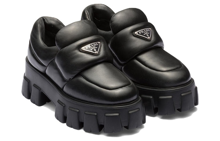 (WMNS) PRADA Soft Padded Nappa Leather Loafers 'Black' 1D125N_2DL8_F0002_F_055 - 2