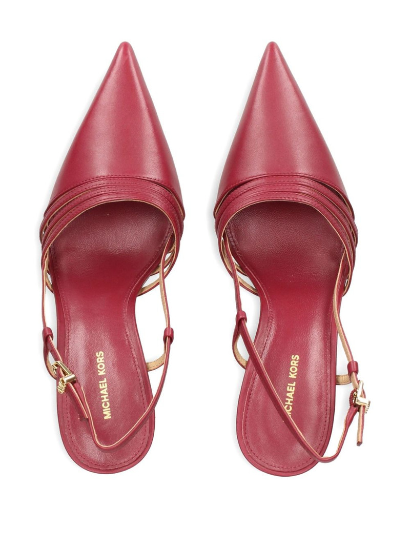 88mm Haisley pointed-toe strappy slingback pumps 3
