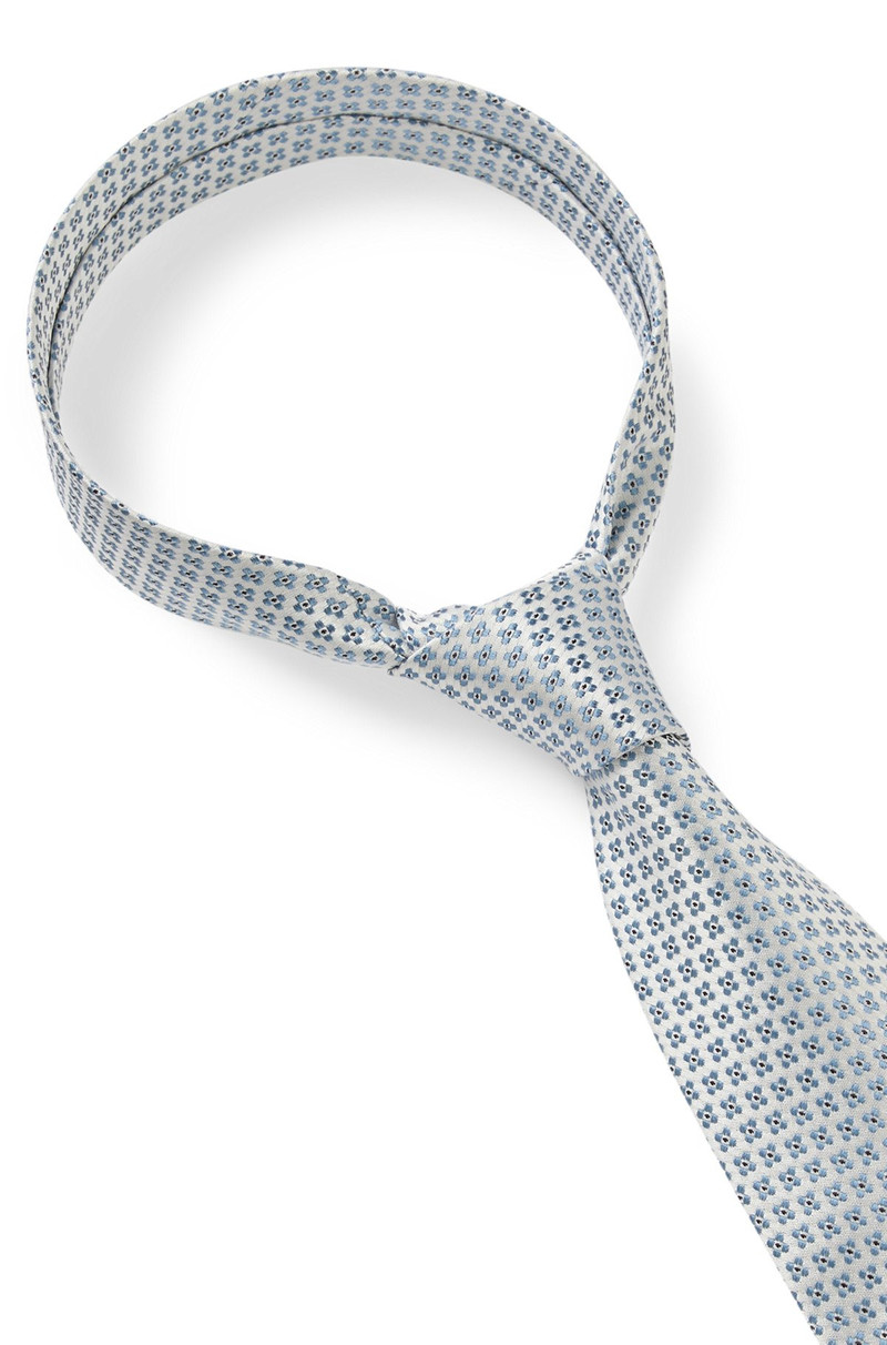 JACQUARD-PATTERN TIE IN ITALIAN-MADE SILK 6