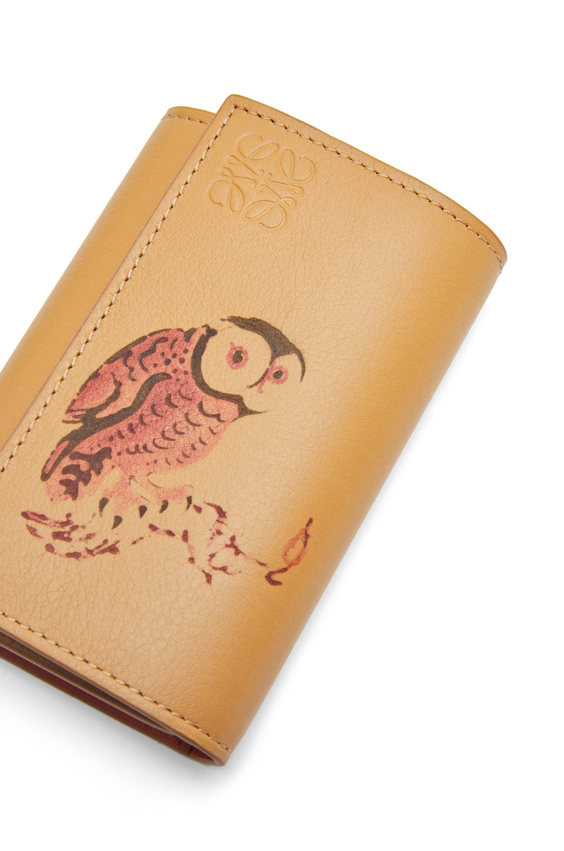 Owl small vertical wallet in classic calfskin - 5