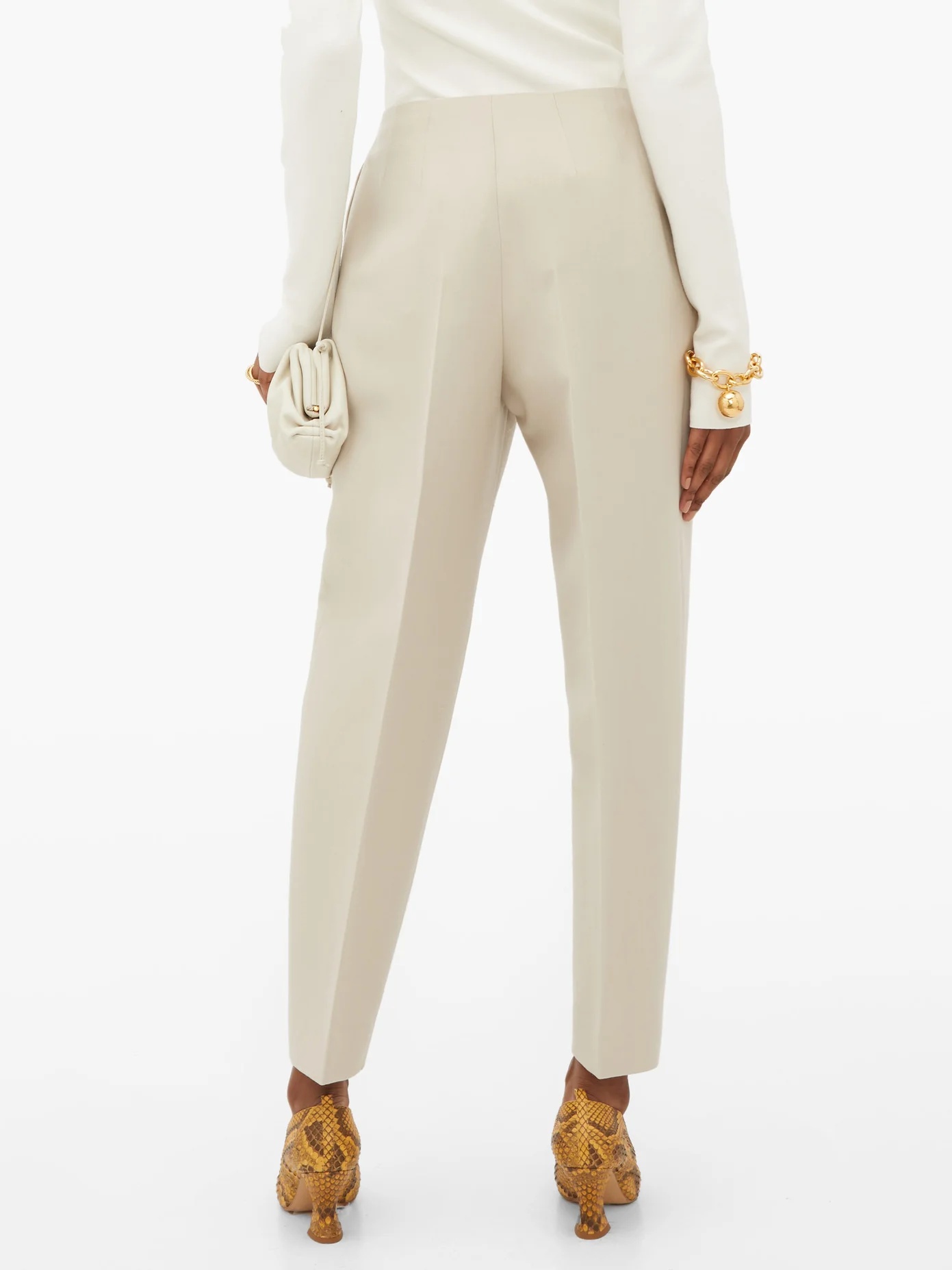 Tailored pleated wool trousers - 6