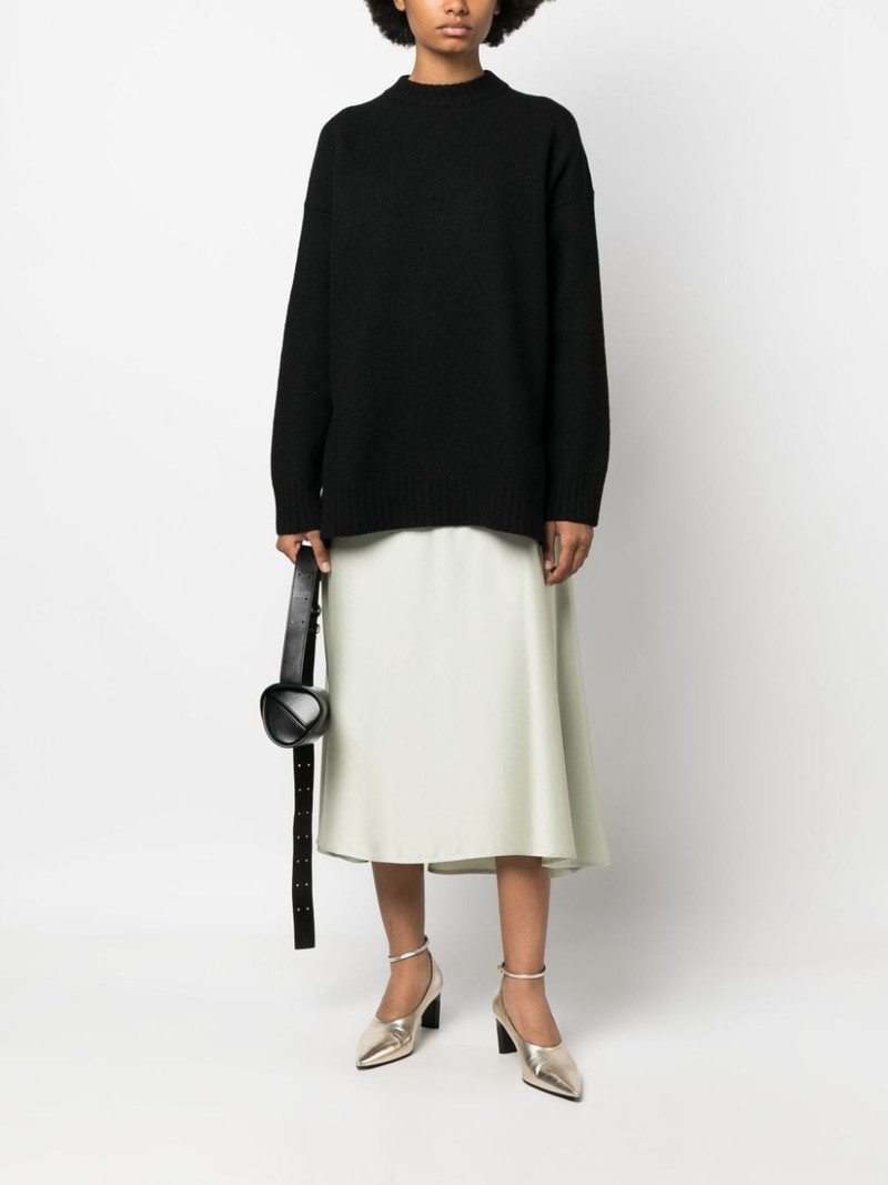 Jil Sander long-sleeve crew-neck wool jumper outlook