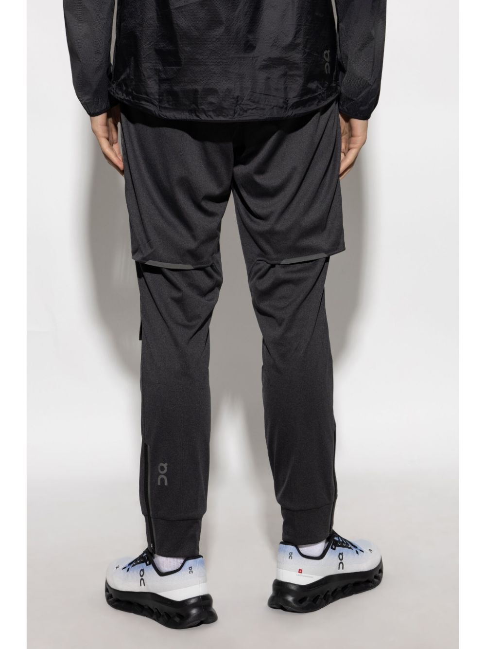 elasticated waistband track pants - 4