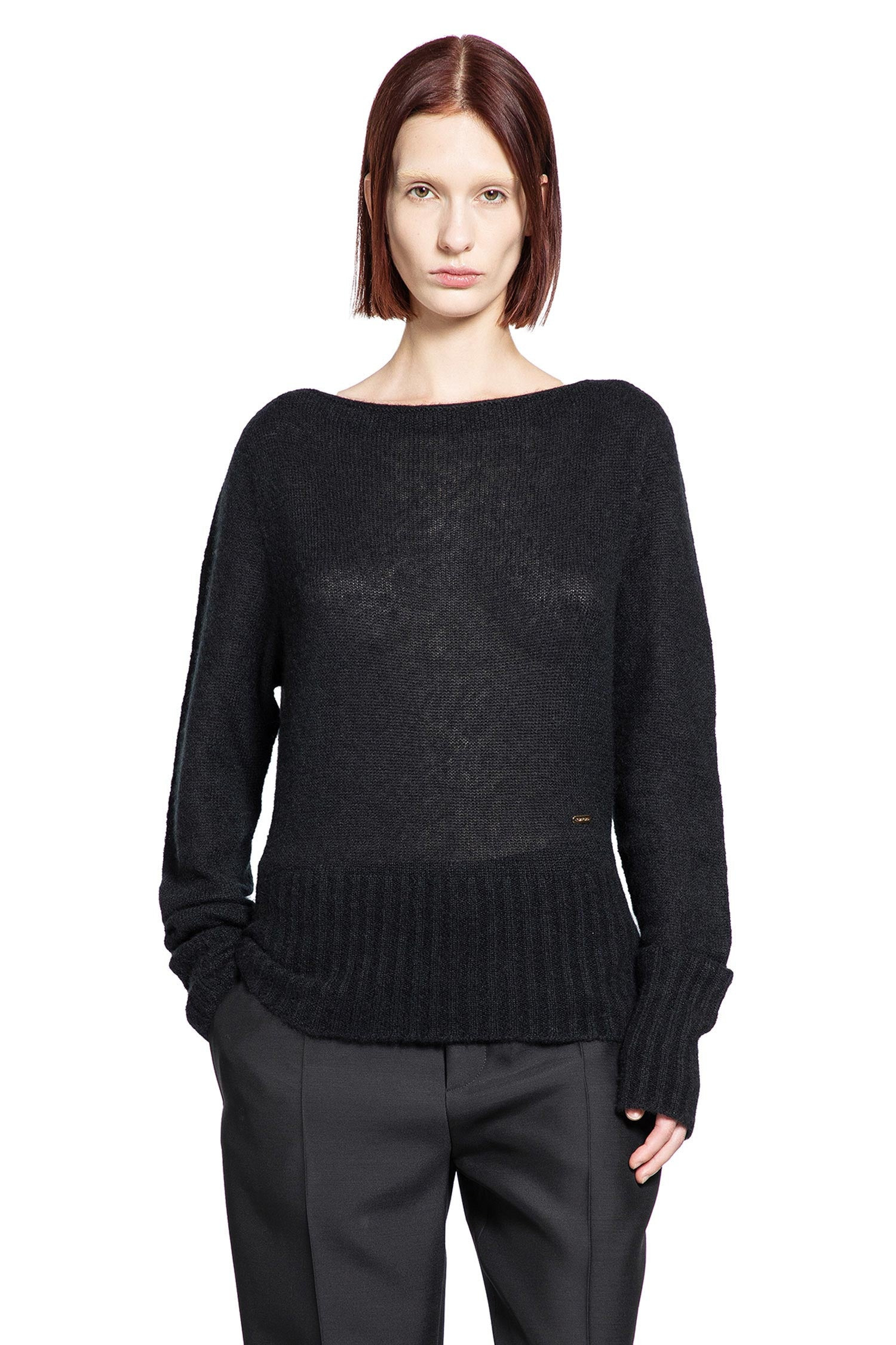 Cashmere Silk Boat Neck Sweater - 6