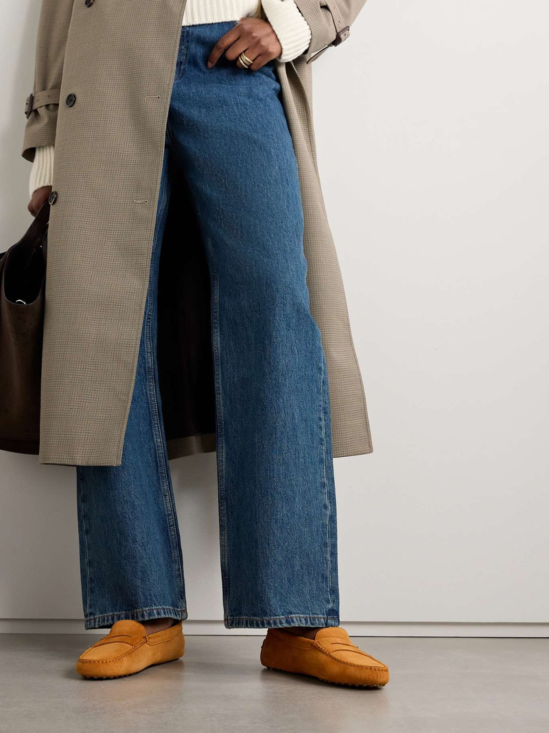 Tod's Gommino suede loafers Camel outlook