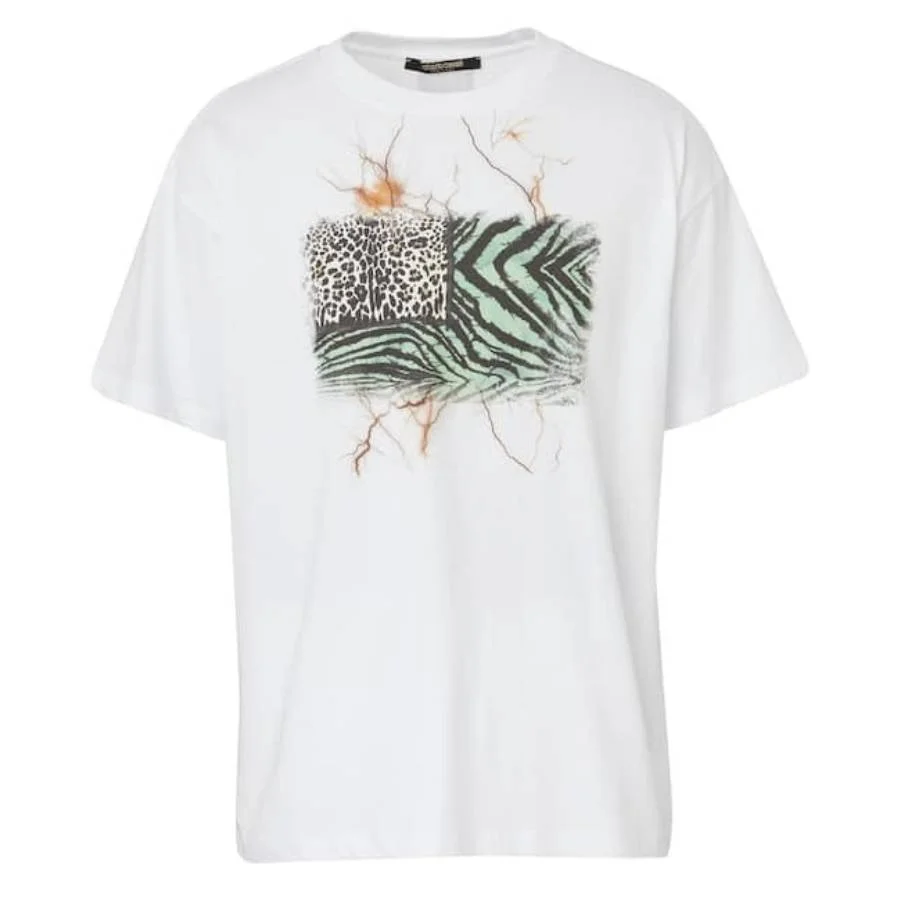 Roberto Cavalli Flag Animalier Patchwork T-Shirt - 1