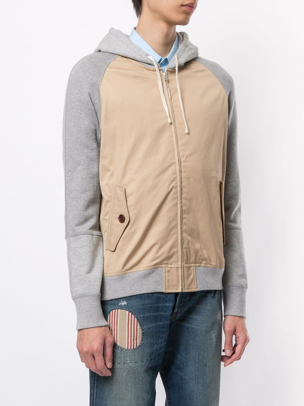 panelled hooded jacket - 3